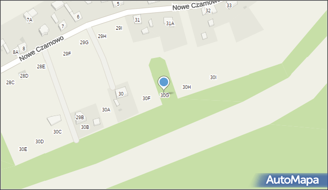 Nowe Czarnowo, Nowe Czarnowo, 30G, mapa Nowe Czarnowo