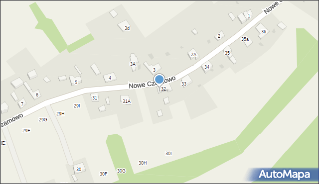 Nowe Czarnowo, Nowe Czarnowo, 32a, mapa Nowe Czarnowo