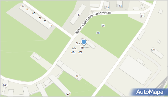 Nowe Czarnowo, Nowe Czarnowo, 58f, mapa Nowe Czarnowo