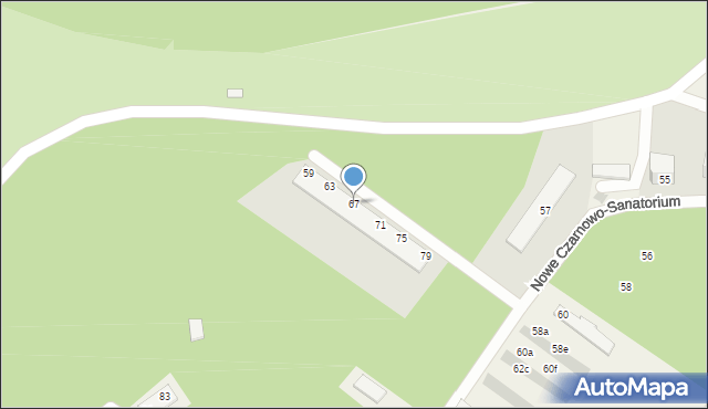 Nowe Czarnowo, Nowe Czarnowo, 67, mapa Nowe Czarnowo