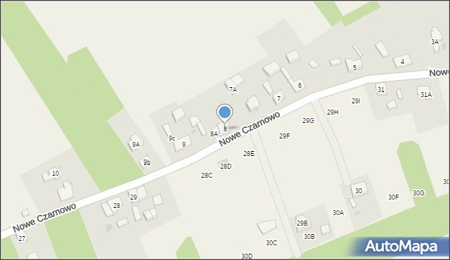Nowe Czarnowo, Nowe Czarnowo, 8, mapa Nowe Czarnowo