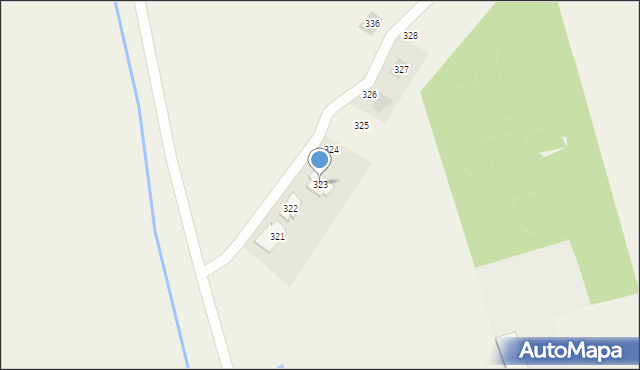 Nowe Dąbie, Nowe Dąbie, 323, mapa Nowe Dąbie