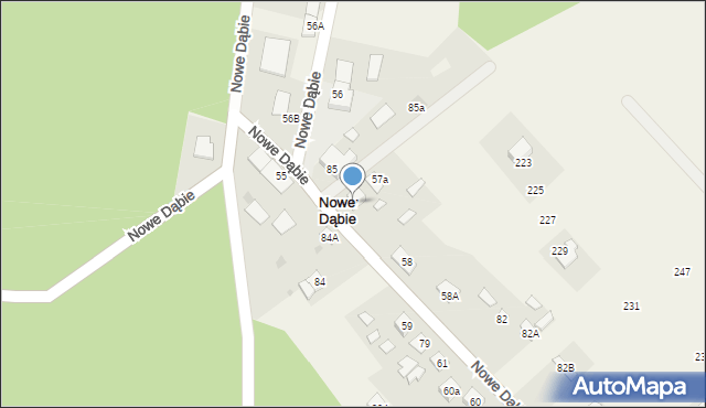 Nowe Dąbie, Nowe Dąbie, 57, mapa Nowe Dąbie