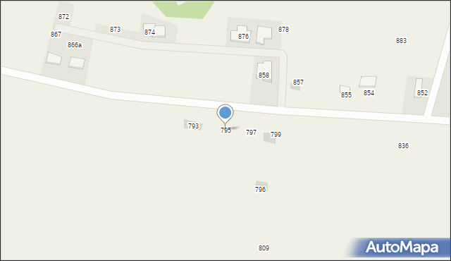 Nowe Dąbie, Nowe Dąbie, 795, mapa Nowe Dąbie