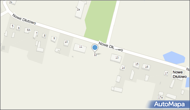 Nowe Dłutowo, Nowe Dłutowo, 12, mapa Nowe Dłutowo