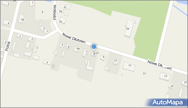 Nowe Dłutowo, Nowe Dłutowo, 8, mapa Nowe Dłutowo