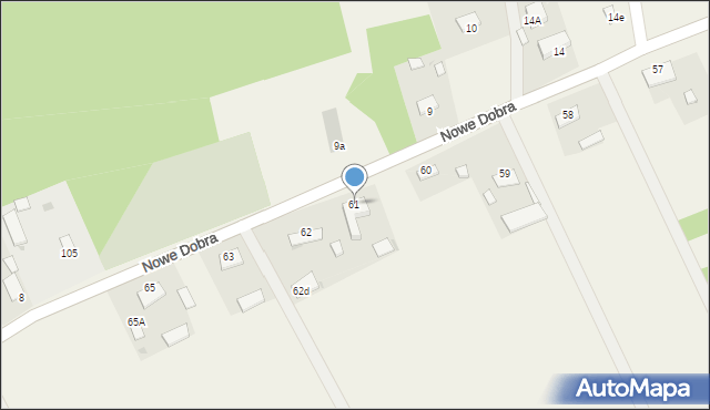 Nowe Dobra, Nowe Dobra, 61, mapa Nowe Dobra