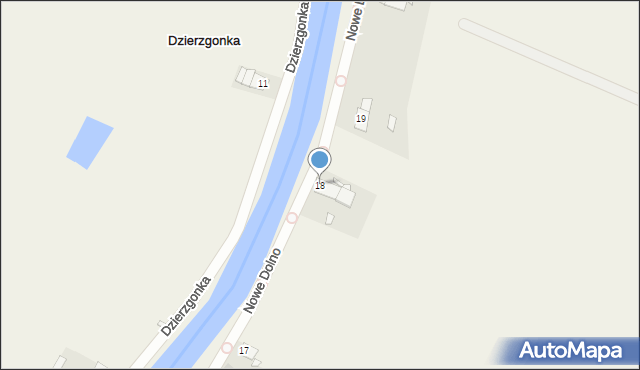 Nowe Dolno, Nowe Dolno, 18, mapa Nowe Dolno