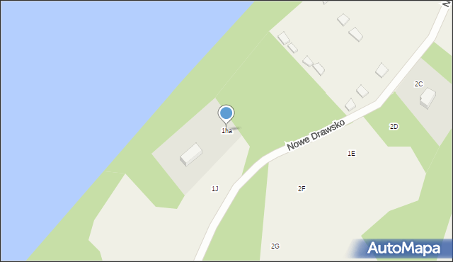 Nowe Drawsko, Nowe Drawsko, 1ha, mapa Nowe Drawsko