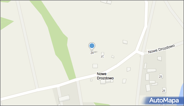 Nowe Drozdowo, Nowe Drozdowo, 2A, mapa Nowe Drozdowo