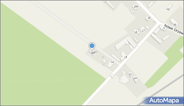 Nowe Drzewce, Nowe Drzewce, 14A, mapa Nowe Drzewce