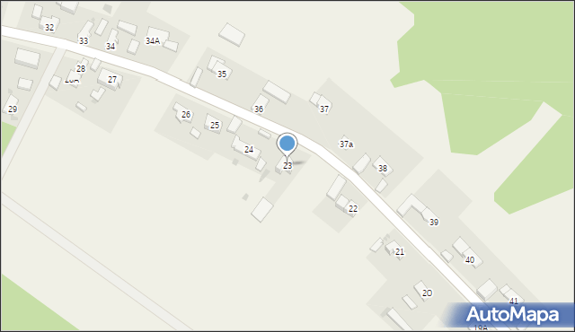 Nowe Drzewce, Nowe Drzewce, 23, mapa Nowe Drzewce