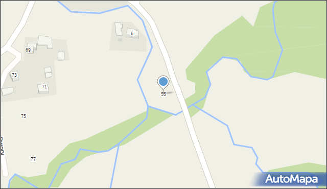 Nowe Dwory, Nowe Dwory, 55, mapa Nowe Dwory