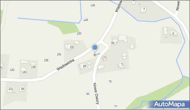 Nowe Dwory, Nowe Dwory, 60, mapa Nowe Dwory