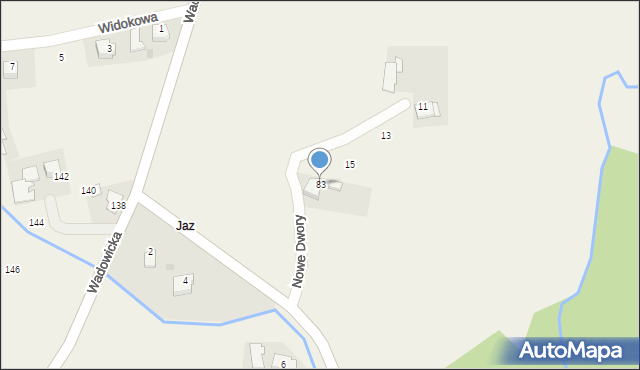 Nowe Dwory, Nowe Dwory, 83, mapa Nowe Dwory