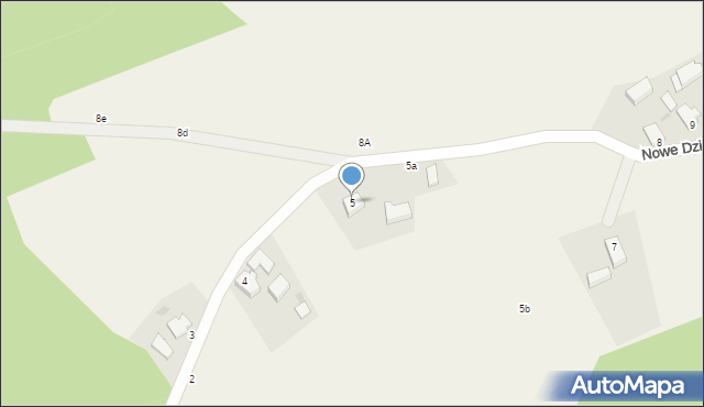 Nowe Dzieduszyce, Nowe Dzieduszyce, 5, mapa Nowe Dzieduszyce