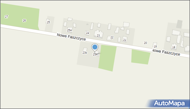 Nowe Faszczyce, Nowe Faszczyce, 23A, mapa Nowe Faszczyce