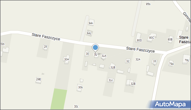 Nowe Faszczyce, Nowe Faszczyce, 31, mapa Nowe Faszczyce