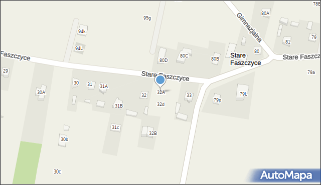 Nowe Faszczyce, Nowe Faszczyce, 32A, mapa Nowe Faszczyce