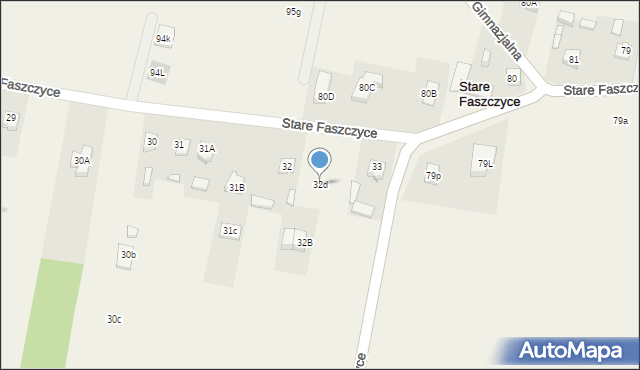 Nowe Faszczyce, Nowe Faszczyce, 32d, mapa Nowe Faszczyce