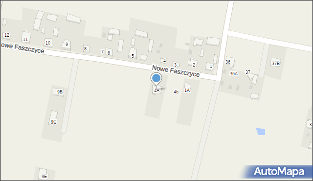 Nowe Faszczyce, Nowe Faszczyce, 4A, mapa Nowe Faszczyce