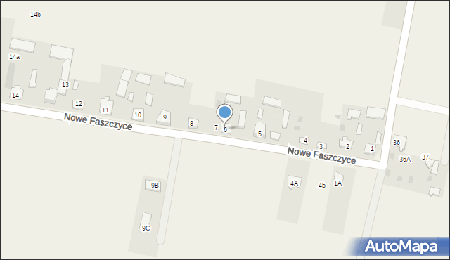 Nowe Faszczyce, Nowe Faszczyce, 6, mapa Nowe Faszczyce
