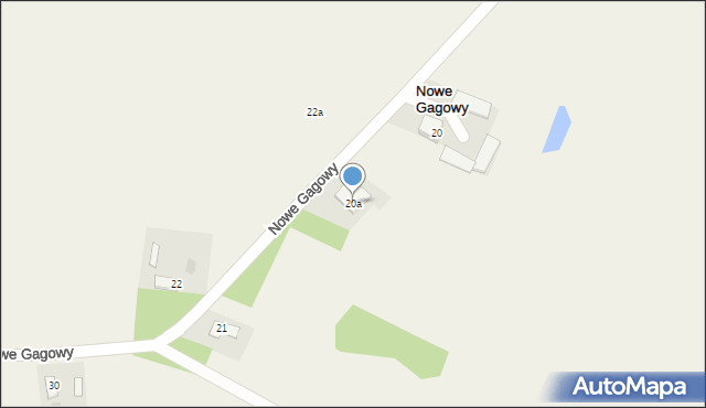 Nowe Gagowy, Nowe Gagowy, 20a, mapa Nowe Gagowy