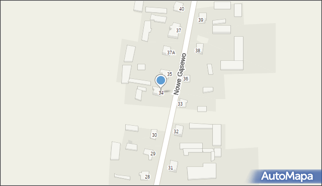 Nowe Gąsewo, Nowe Gąsewo, 34, mapa Nowe Gąsewo