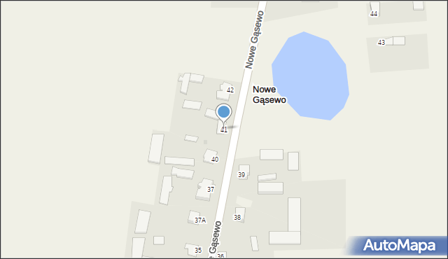 Nowe Gąsewo, Nowe Gąsewo, 41, mapa Nowe Gąsewo