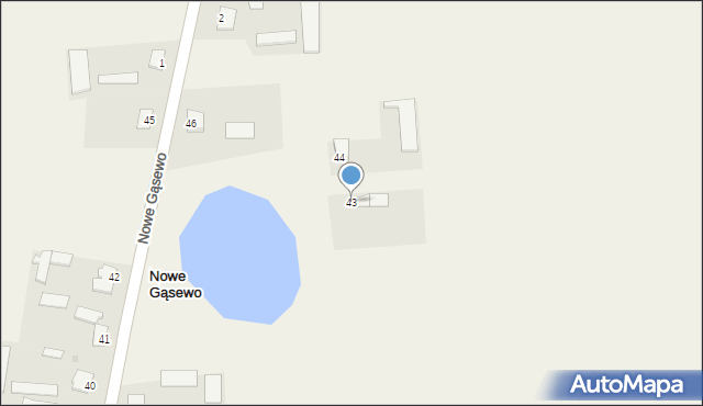 Nowe Gąsewo, Nowe Gąsewo, 43, mapa Nowe Gąsewo