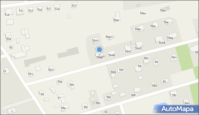 Nowe Gizewo, Nowe Gizewo, 59aa, mapa Nowe Gizewo