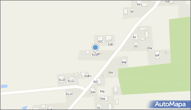 Nowe Gizewo, Nowe Gizewo, 61/25, mapa Nowe Gizewo