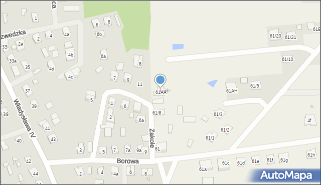 Nowe Gizewo, Nowe Gizewo, 61AA, mapa Nowe Gizewo