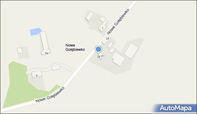 Nowe Gołębiewko, Nowe Gołębiewko, 19, mapa Nowe Gołębiewko