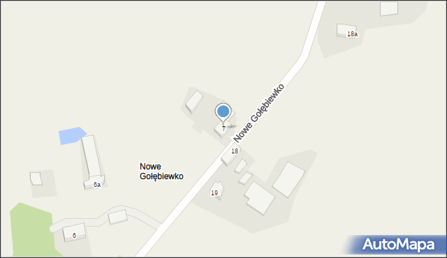 Nowe Gołębiewko, Nowe Gołębiewko, 7, mapa Nowe Gołębiewko