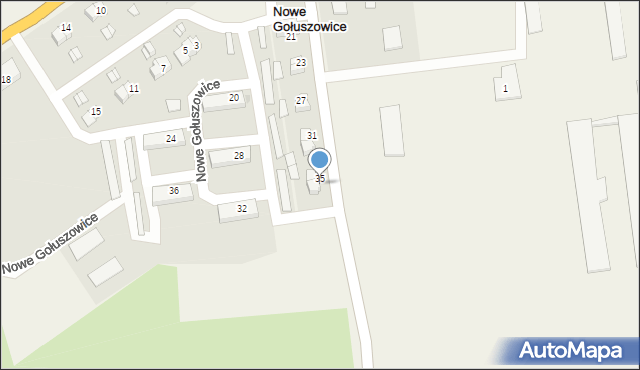 Nowe Gołuszowice, Nowe Gołuszowice, 37, mapa Nowe Gołuszowice