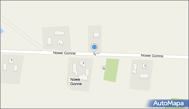 Nowe Gonne, Nowe Gonne, 7a, mapa Nowe Gonne