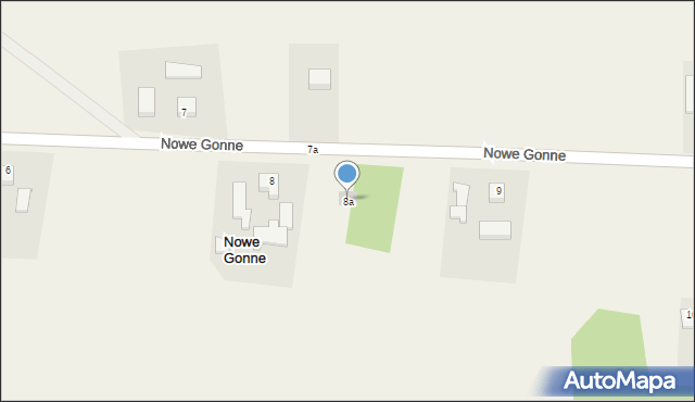 Nowe Gonne, Nowe Gonne, 8a, mapa Nowe Gonne