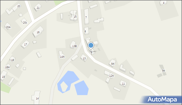 Nowe Gorzycko, Nowe Gorzycko, 9, mapa Nowe Gorzycko