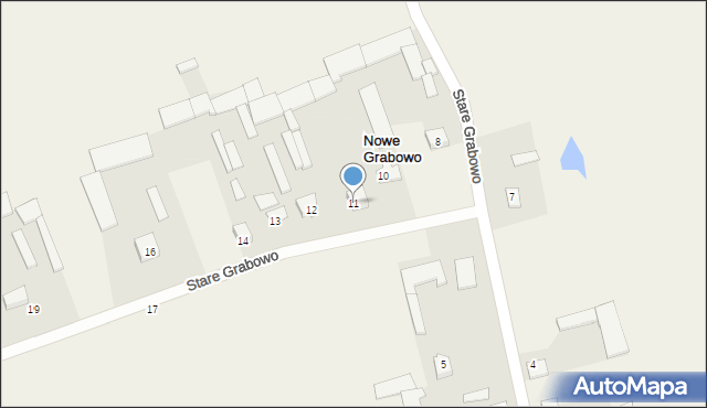 Nowe Grabowo, Nowe Grabowo, 11, mapa Nowe Grabowo