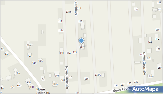 Nowe Grochale, Nowe Grochale, 117, mapa Nowe Grochale