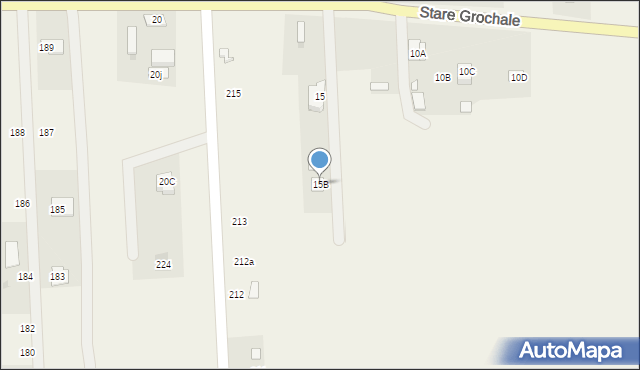 Nowe Grochale, Nowe Grochale, 15B, mapa Nowe Grochale