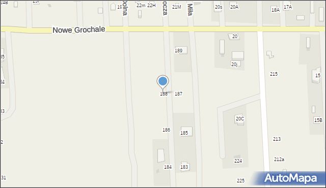 Nowe Grochale, Nowe Grochale, 188, mapa Nowe Grochale