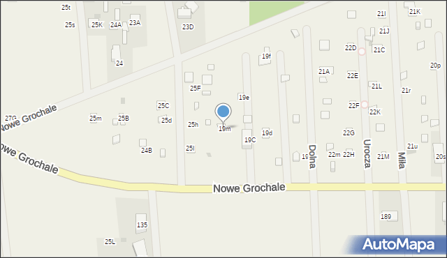 Nowe Grochale, Nowe Grochale, 19m, mapa Nowe Grochale