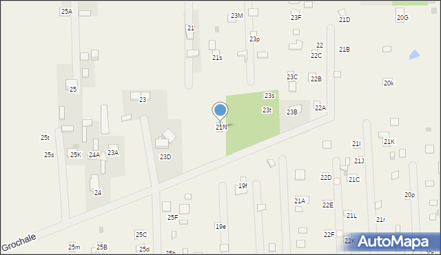 Nowe Grochale, Nowe Grochale, 21N, mapa Nowe Grochale