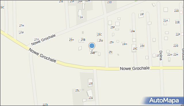 Nowe Grochale, Nowe Grochale, 24B, mapa Nowe Grochale