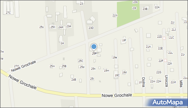 Nowe Grochale, Nowe Grochale, 25F, mapa Nowe Grochale