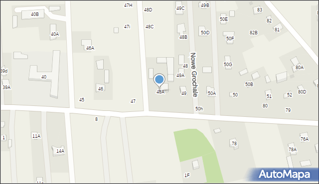 Nowe Grochale, Nowe Grochale, 48A, mapa Nowe Grochale