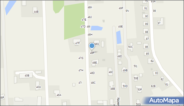Nowe Grochale, Nowe Grochale, 48F, mapa Nowe Grochale