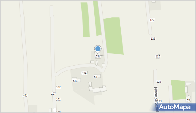 Nowe Grochale, Nowe Grochale, 53c, mapa Nowe Grochale